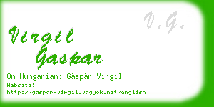 virgil gaspar business card